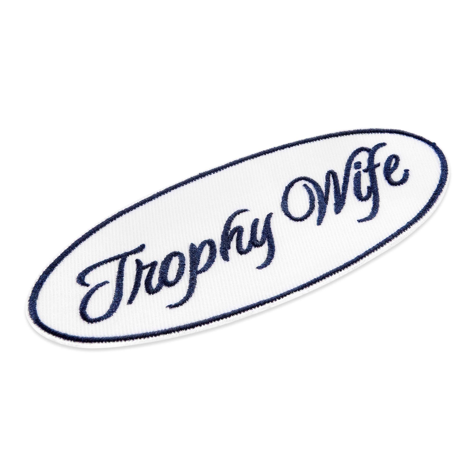 Summer Trophy Wife Iron-On & Adhesive Embroidered Patch by Make Market®